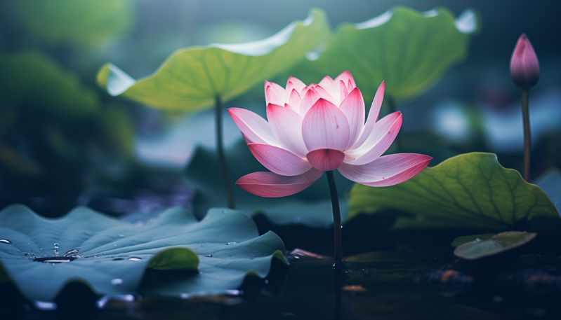 hình nên đầm sen hồng