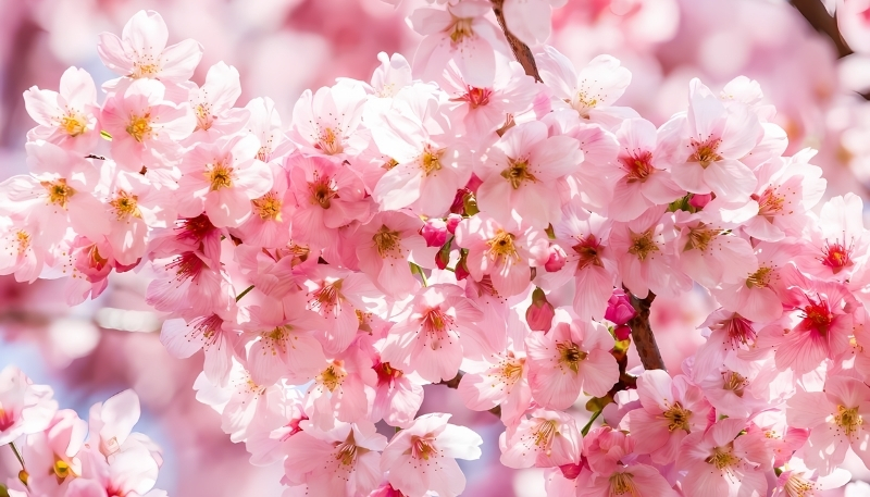 Ảnh nền con đường hoa anh đào