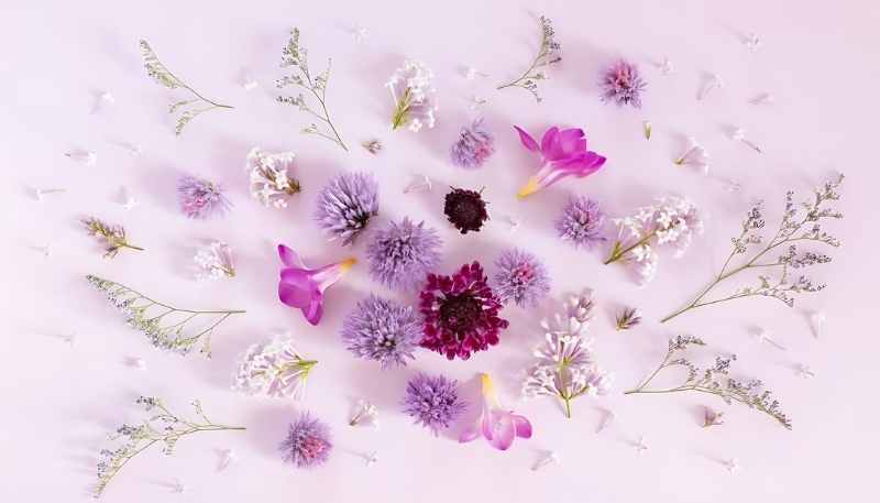 Hình nền hoa lavender nền tím