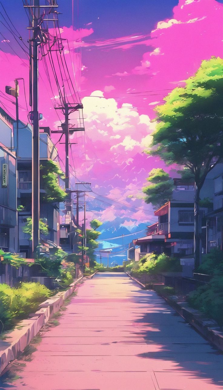 hình nền hoàng hôn anime