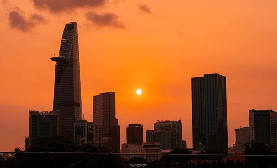 hình nền hoàng hôn chill