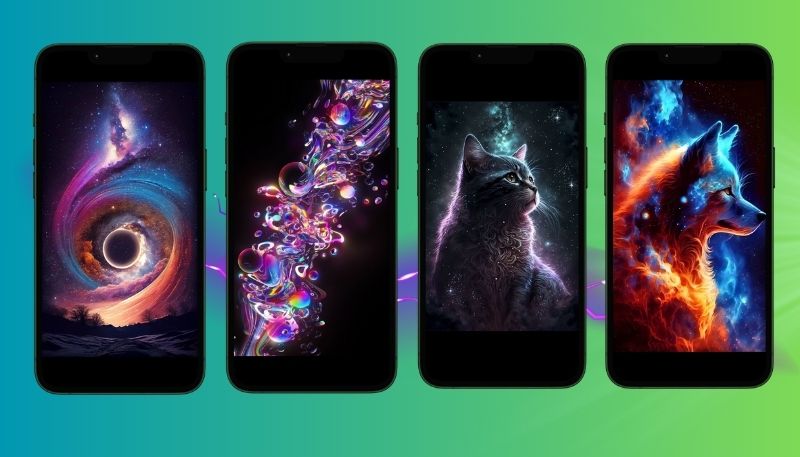 Hình nền iPhone độc đẹp Galaxy 3D