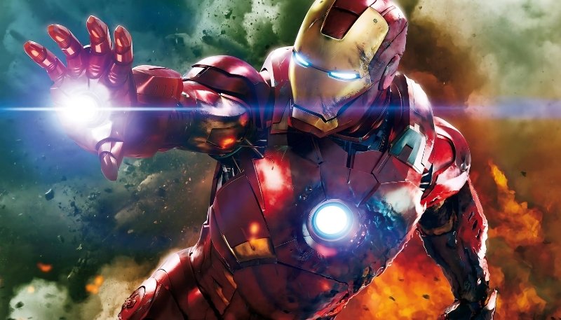 Hình ảnh Iron Man chiến đấu mạnh mẽ trong các trận chiến