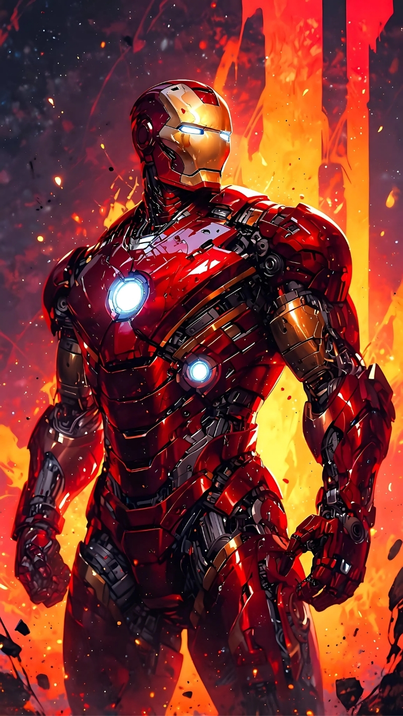 Hình nền Iron Man 4k cho điện thoại