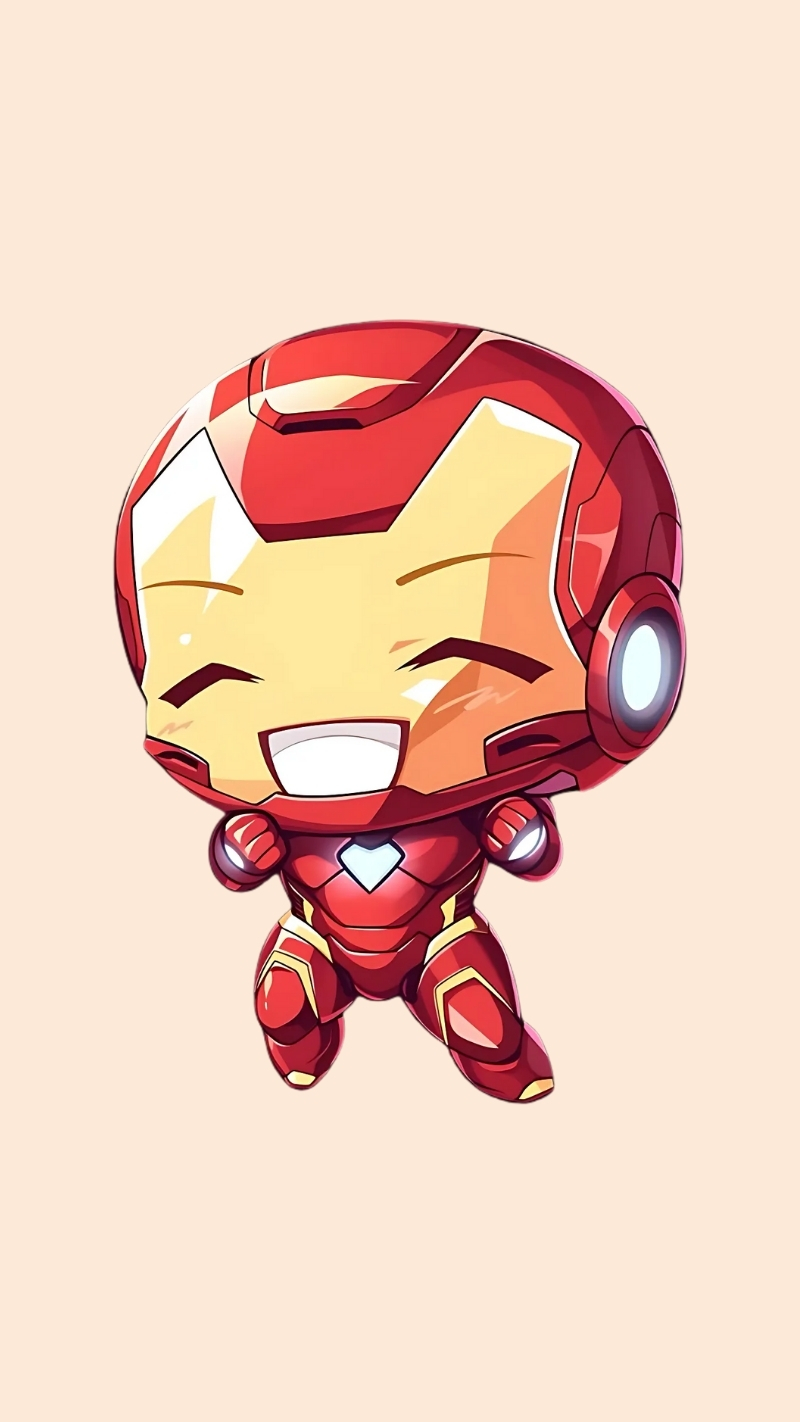 Iron Man chibi dễ thương cho smartphone