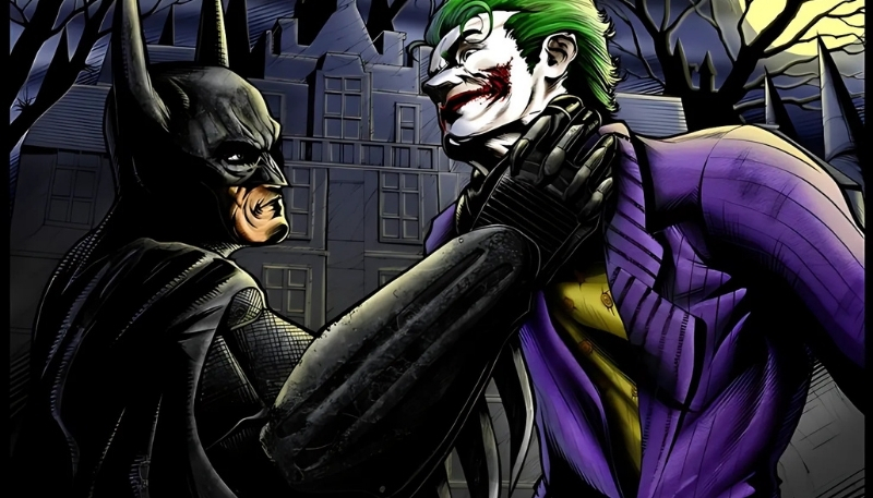 Ảnh nền Joker đấu Batman desktop