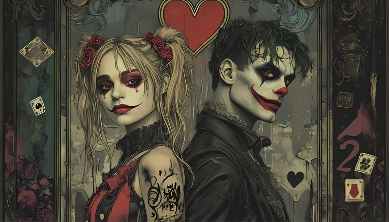 Background Joker và Harley Quinn cực ngầu