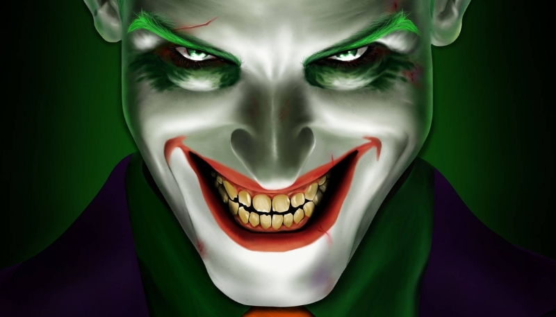 Hình Joker cười đáng sợ desktop