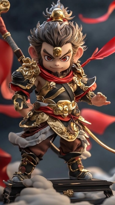 Ảnh nền khỉ 3D cute kute phô mai que
