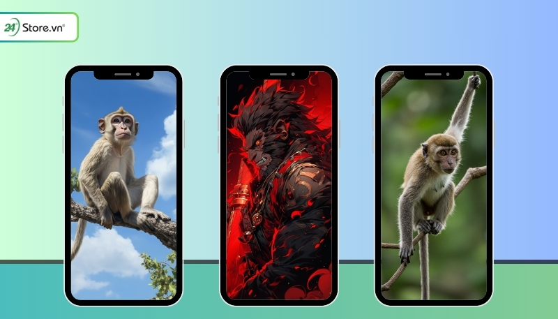 hình nền khỉ 3d điện thoại