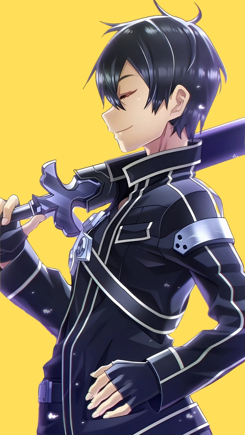 Ảnh nền Kirito ngầu có điểm nhấn