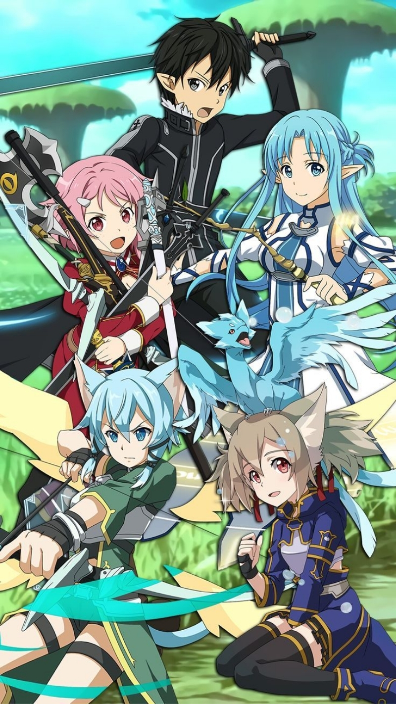 Ảnh nền Kirito và bạn bè cực ngầu
