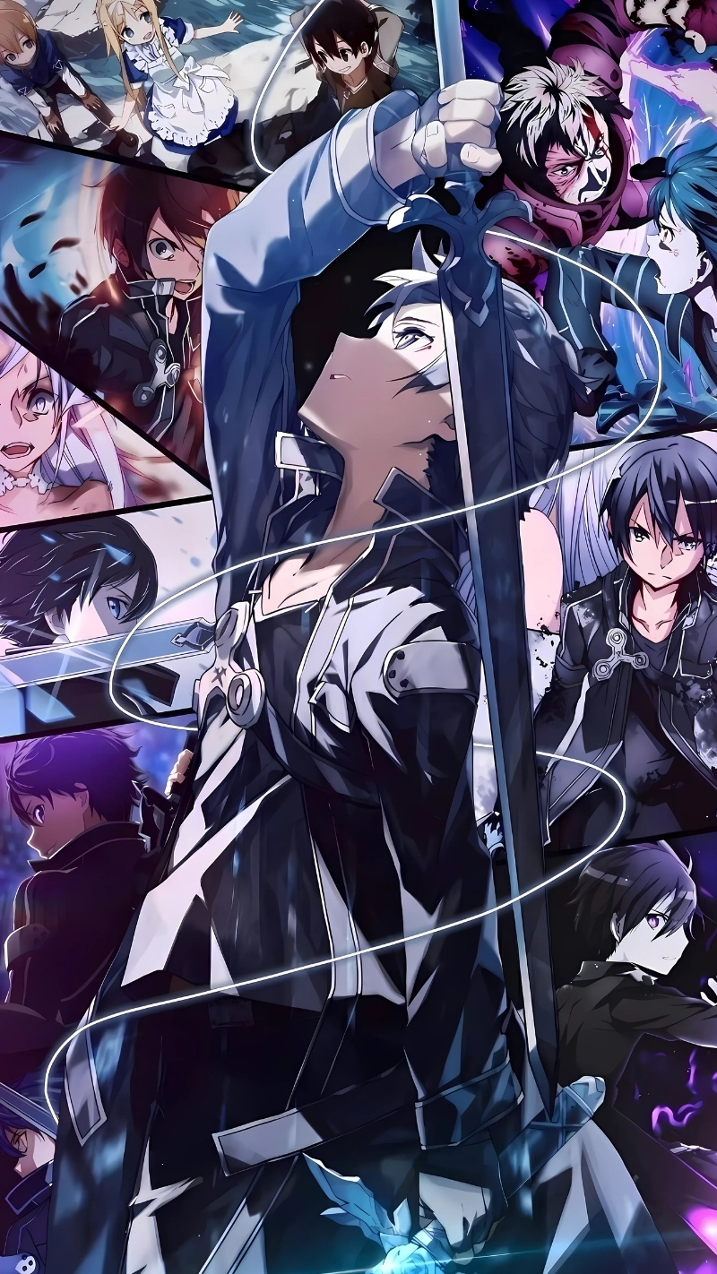 Ảnh nền Kirito và bạn bè phong cách
