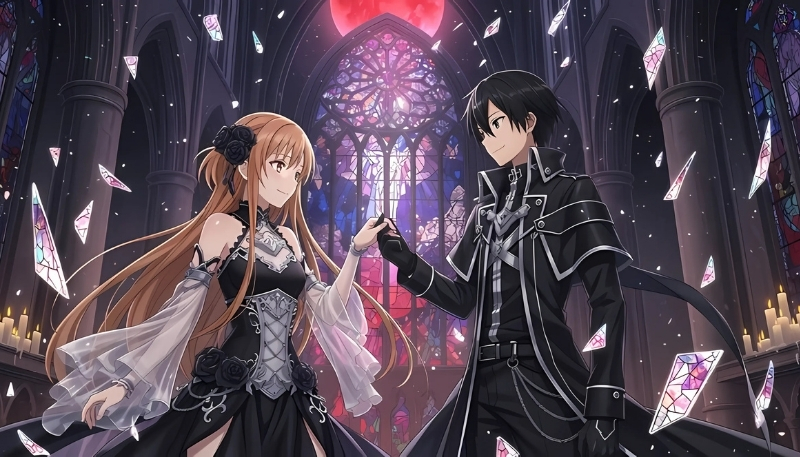Ảnh nền máy tính Kirito và Asuna cực chất