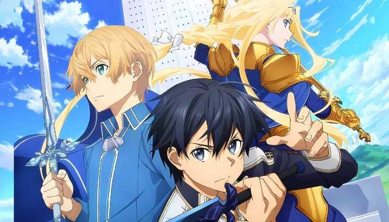 Ảnh nền máy tính Kirito và bạn bè bên nhau