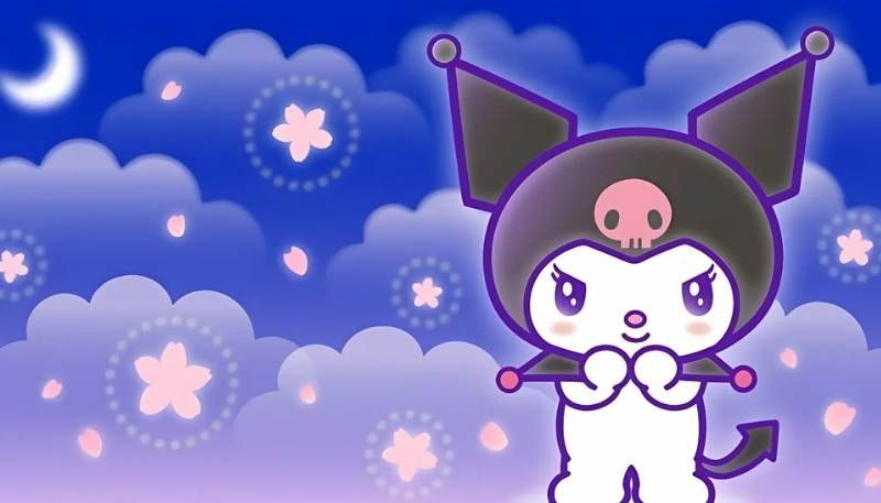 Ảnh kuromi màu tím siêu dễ thương