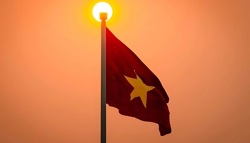 ảnh nền lá cờ việt nam tung bay tự hào