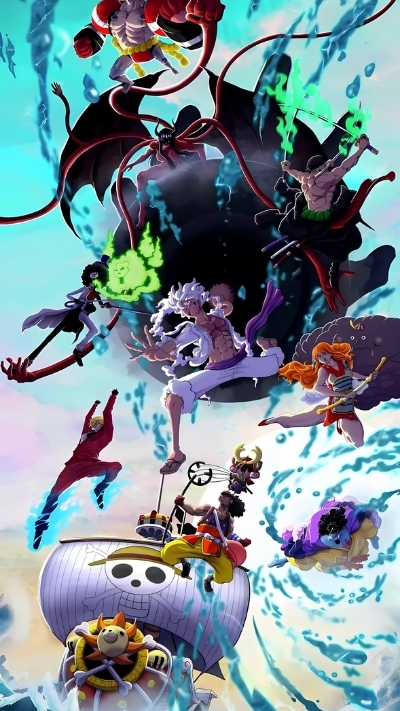 Hình nền Luffy Gear 5 đẹp mắt cực đẹp