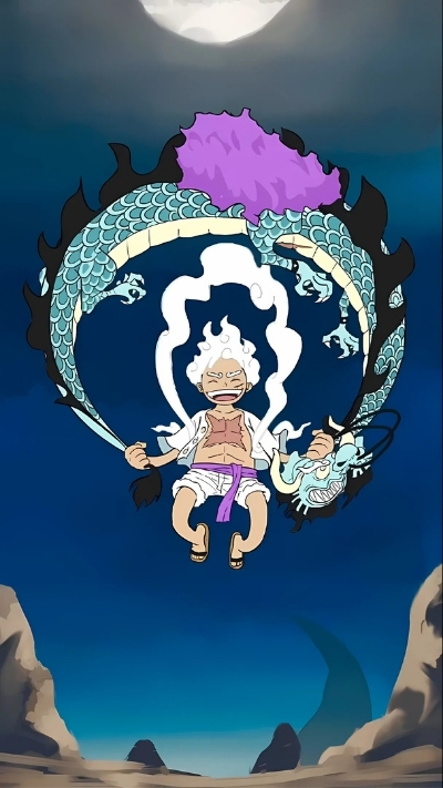 Wallpaper Luffy Gear 5 mãn nhãn Full HD