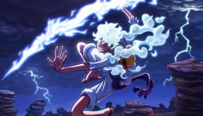 Ảnh nền Luffy Gear 5 ngầu Full HD PC