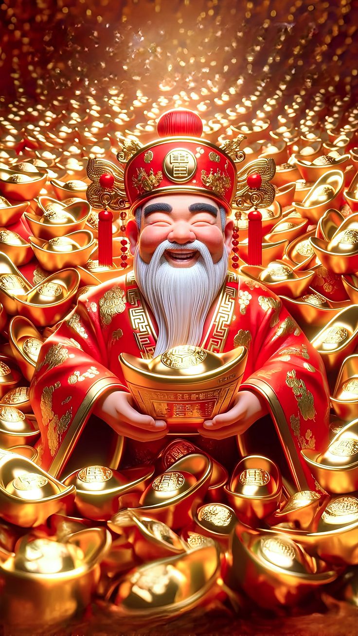Hình nền màu đỏ may mắn, thu hút tài lộc
