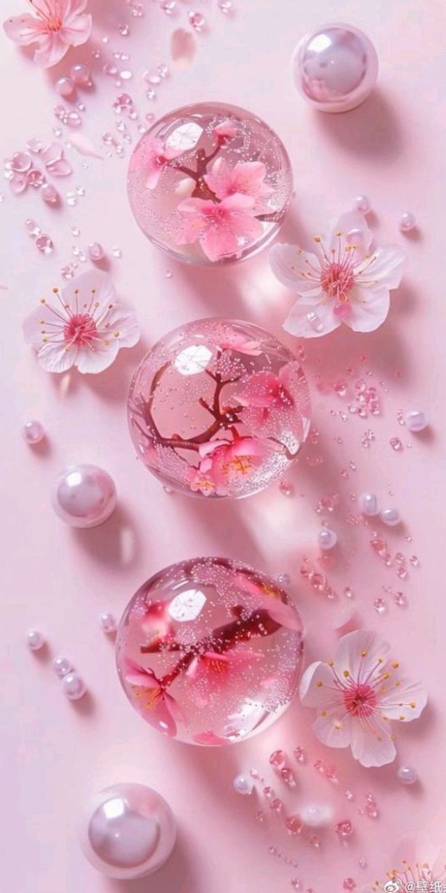 hình nền màu hồng hoa lá