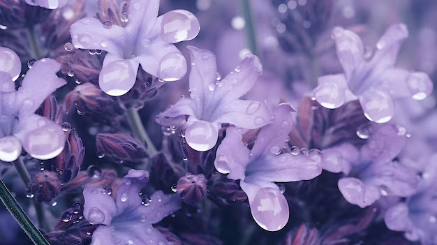 Hình nền hoa màu tím nhẹ nhàng