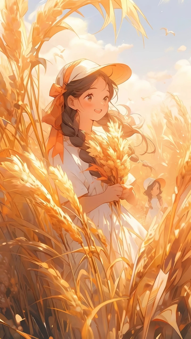 hình nền anime màu vàng