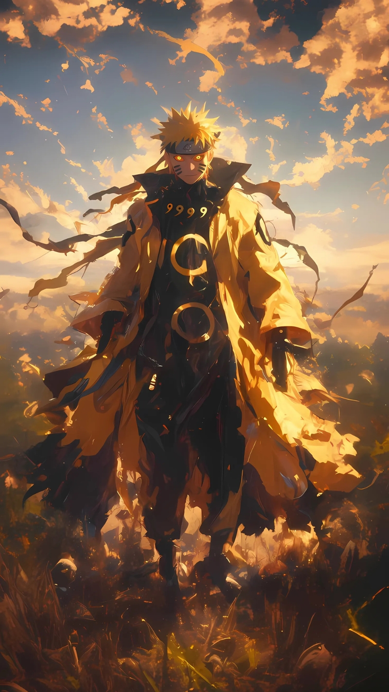 hình nền màu vàng anime