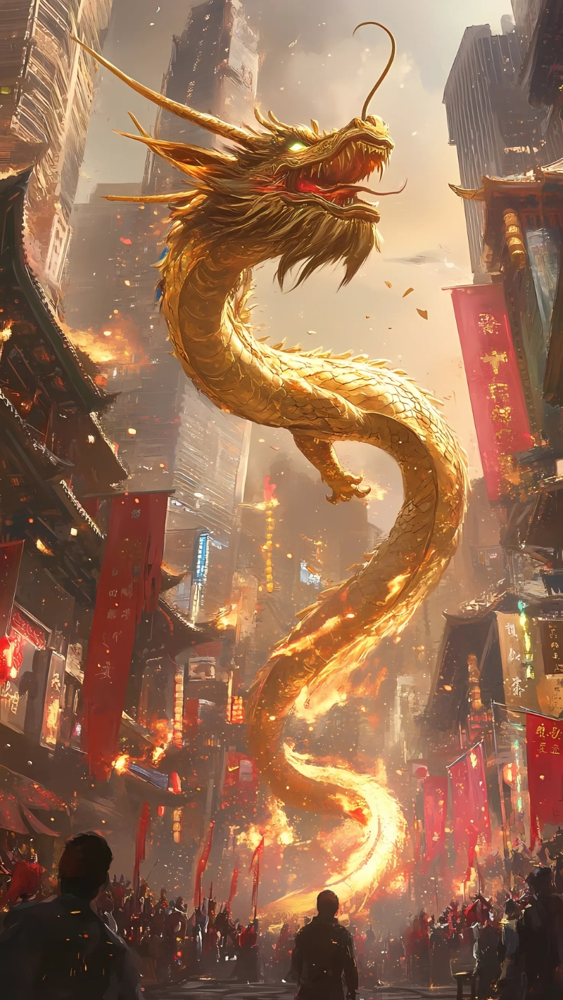 hình nền rồng vàng