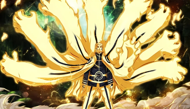 wallpaper anime màu vàng 4K