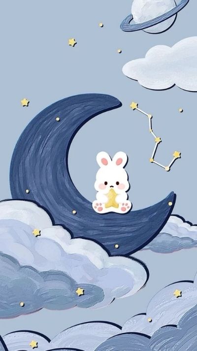hình nền màu xanh dương cute