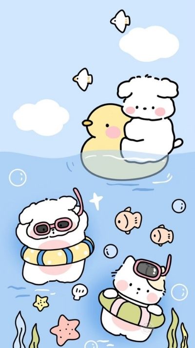 hình nền màu xanh dương cute