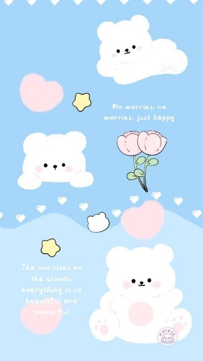 hình nền màu xanh dương cute