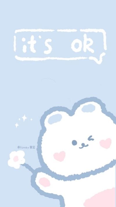 hình nền màu xanh dương cute