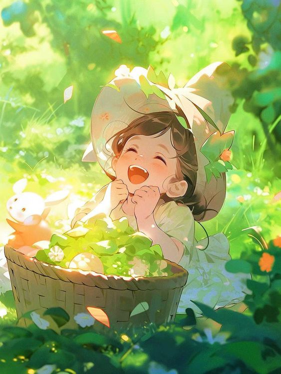 hình nền màu xanh lá cây cute