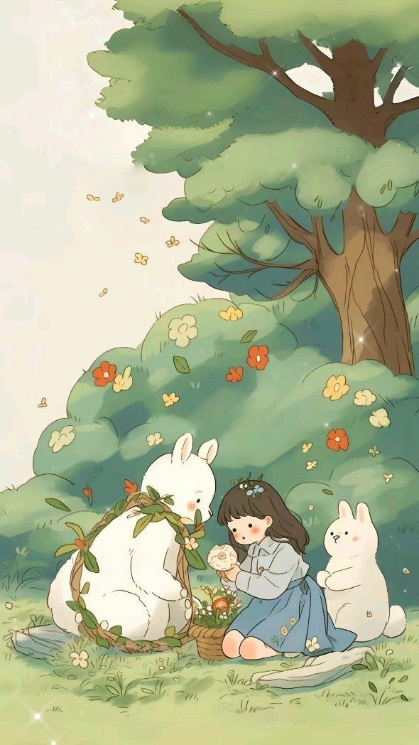 hình nền màu xanh lá cây cute