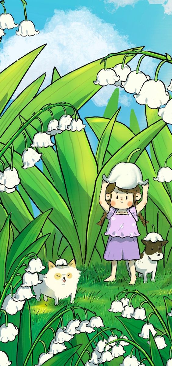 hình nền màu xanh lá cây cute