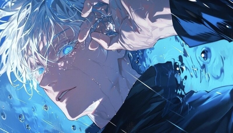 tải ngay ảnh nền máy tính bảng anime gojo satoru