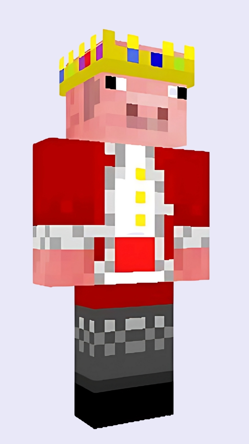 ảnh nhân vật vua heo minecraft cực đẹp
