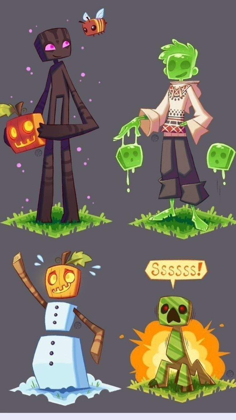 hình fanart nhiêu nhân vật minecraft cực nét