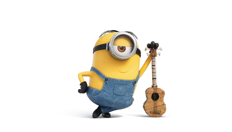 Ảnh Minions Stuart vui vẻ, ngộ nghĩnh