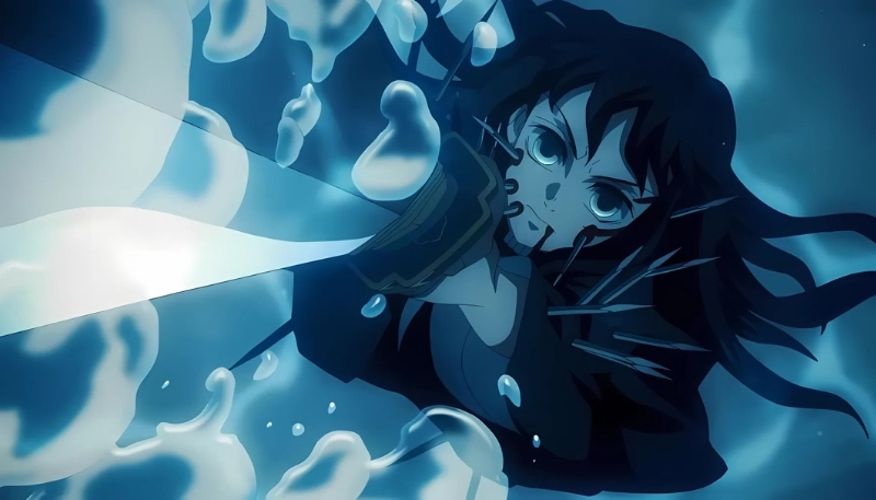 Hình Muichirou chết trong anime