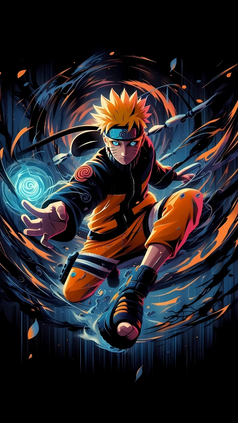 ảnh nền naruto rasengan cho điện thoại