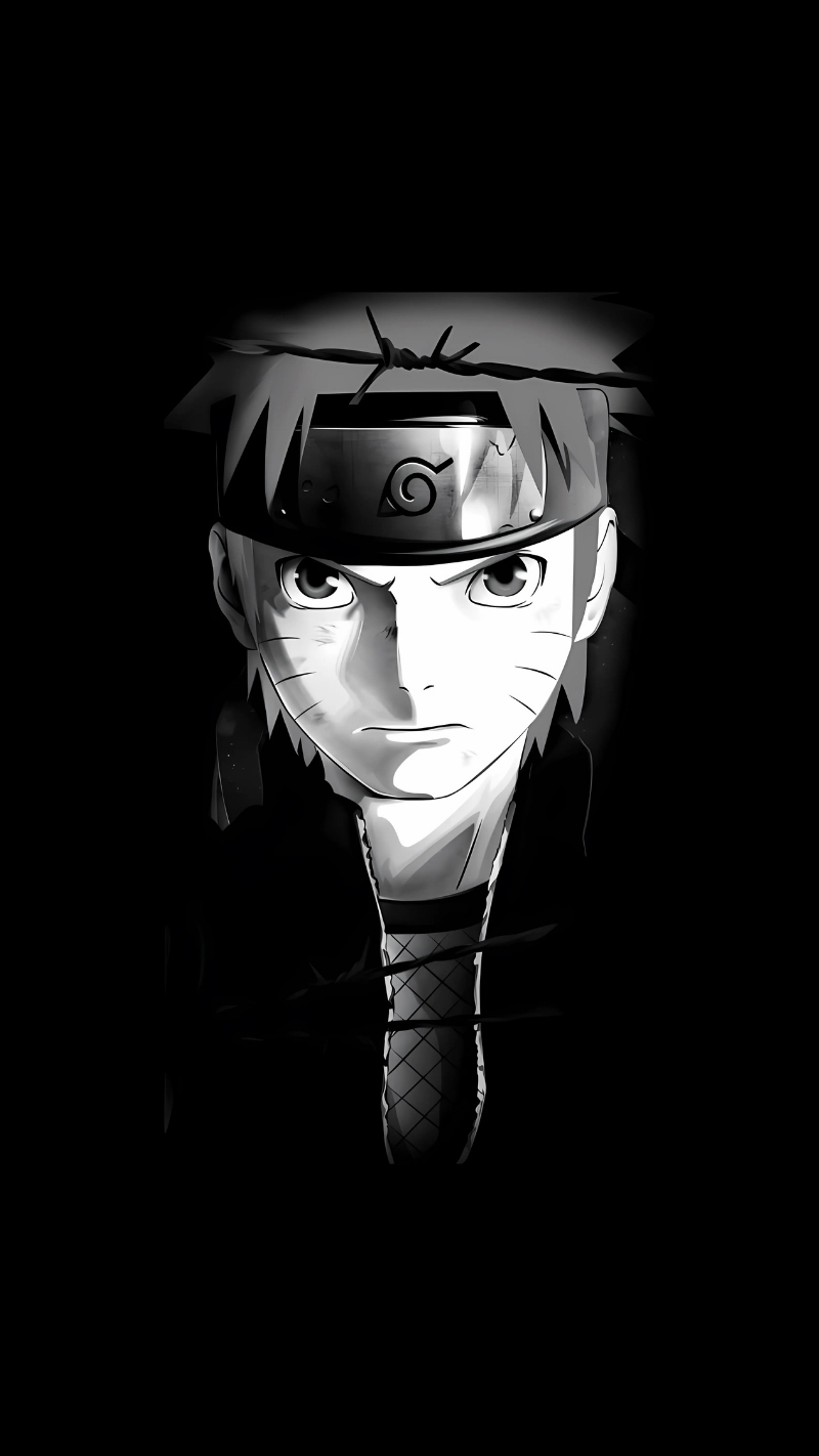 ảnh nền naruto trang đen cho điện thoại