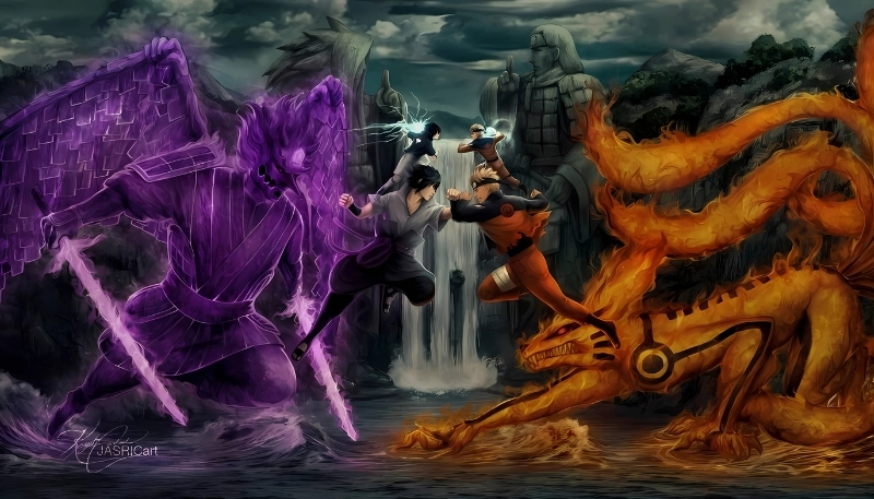 ảnh nền naruto và sasuke cho laptop