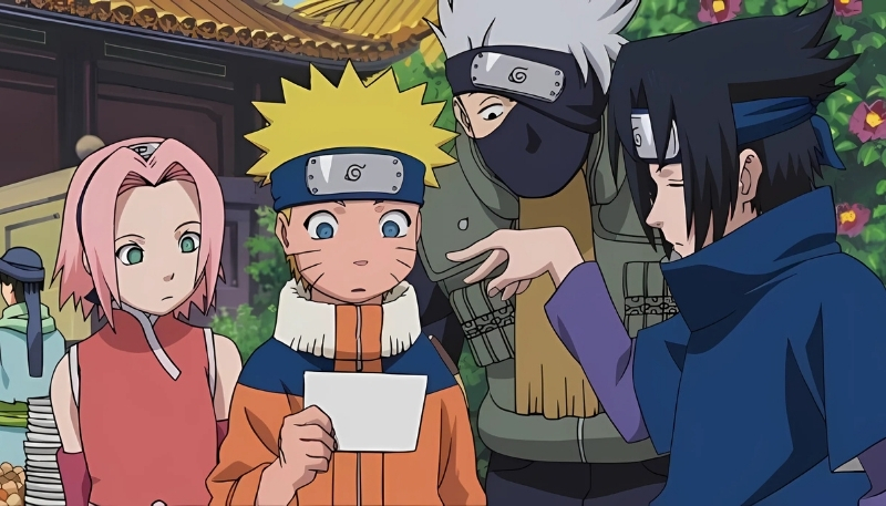 hình nền naruto cùng đồng đội vs sasuke