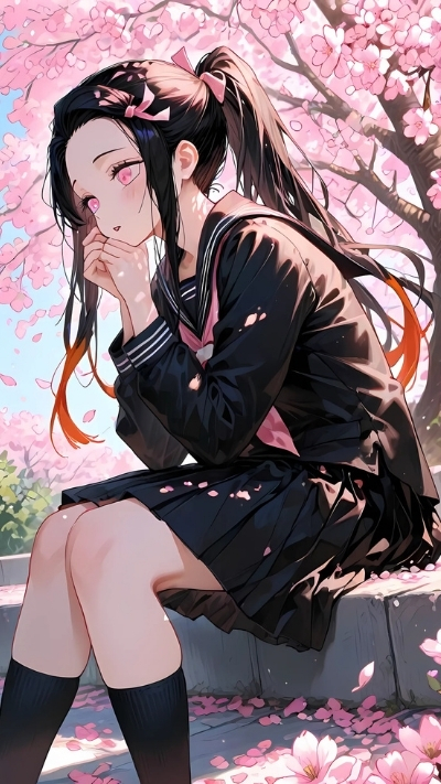 Wallpaper nezuko đẹp tinh tế cho điện thoại