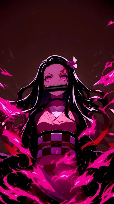 Wallpaper nezuko siêu chất oai phong cho mobile