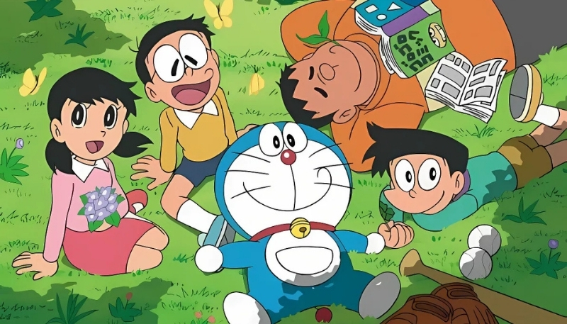 ảnh nền nobita và bạn bè bình yên